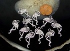 10 Flamingo Charms Pendant Antique Silver Pewter Crane Pendant 24x12mm — photo 3