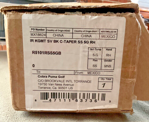 COBRA KING TOUR MIM IRONS 5-GW KBS TOUR 120S C-TAPER *NEW IN BOX* - Picture 6 of 7