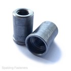 <!--F#f_0-->METRIC M6 M8 M10 M12 FEMALE THREADED FITTING, WELD STEEL BUSH TOP HAT<!--F/-->