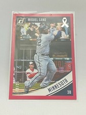 ⚾ 2018 Panini Donruss Baseball Pink Parallel Base Card #79 Miguel SANO #'d/25 ⚾