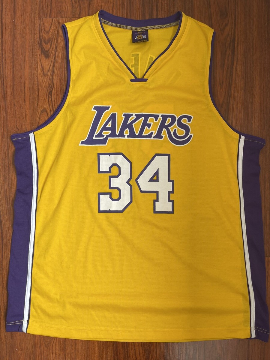 LAKERS O'NEAL 34 ユニフォーム X-LARGE Los Angeles Lakers NBA Jersey Shaquille O'Neal #34 XL Links