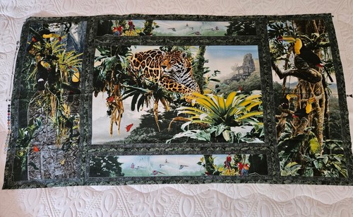 Big Cats Jaguar fabric panel by Rod Frederick - Picture 2 of 3