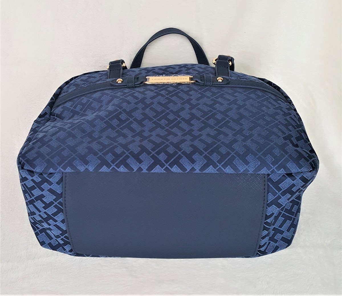 TOMMY HILFIGER Handbag Navy Blue DM SATCHEL Retails $85 | eBay display picture 1