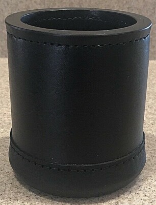5 Pack Leather Dice Cup Set with 25 Dices,Deluxe Leather Dice