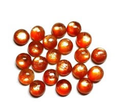 5 Pcs AAA Top Quality 7mm Sunstone Cabochon Gemstone