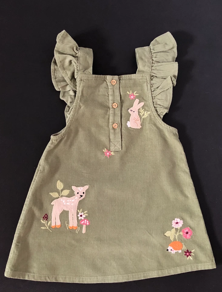 Baby Girls Forest Woodland Dress Set 12/18 Months - Image 3 of 4