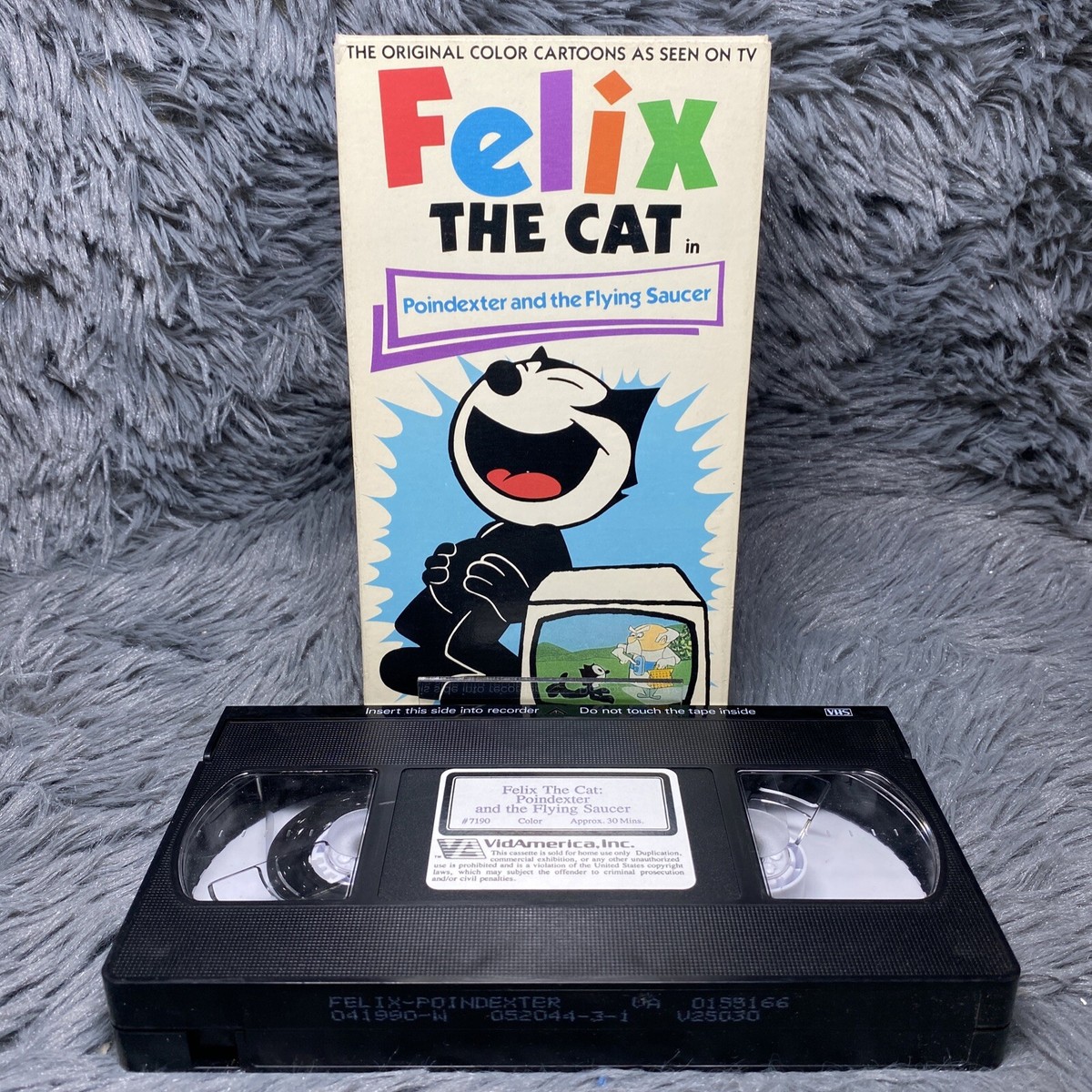 Felix the Cat - Poindexter and the Flying Saucer VHS Tape 1989