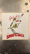 NOS VINTAGE OLD SCHOOL PARK CARTER SHOUT & SACK MONGOOSE STICKER FREESTYLE CW GT