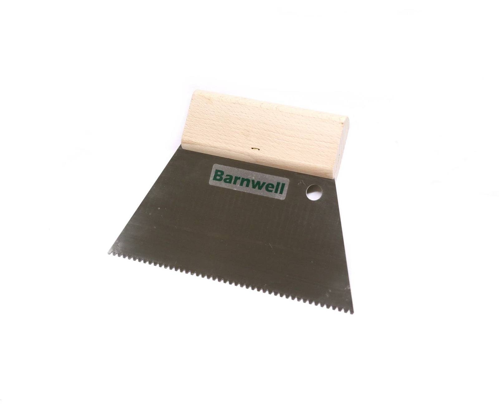 Barnwell 180mm A2 V Notched Adhesive Blade Spreader Trowel Wooden Handle