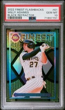 Willy Adames - 2022 Finest Flashbacks Black Refractor   PSA 10  #5/25