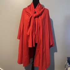 Vintage Red Cape by Kathleen for Sweet Herb One Size Fit Most Regular Tie Front