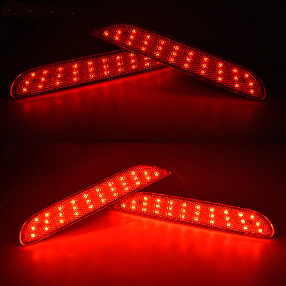 LED Rear Bumper Reflector Fog Brake Turn Indicator Lights For Infiniti Q70L QX56 Foto 2 de 4