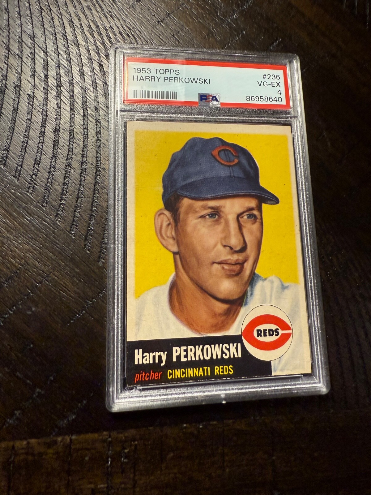 1953 TOPPS BASEBALL HIGH #236 HARRY PERKOWSKI PSA 4!!!!!!!!!