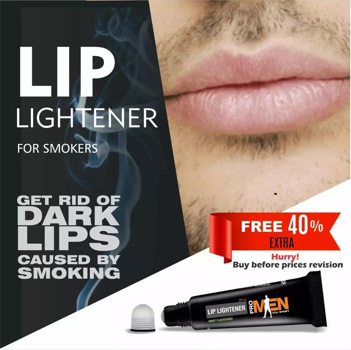 cigarette lip balm Lip Lightening Balm for DARK LIPS FOR SMOKER WITH VITAMIN -E, 10 Gm