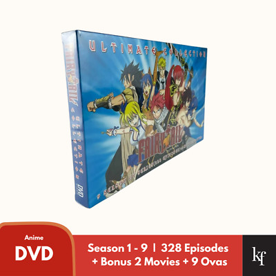 Fairy Tail Ultimate Collection 1 - 9 Nine Season Complete DVD Boxed Set + Movies