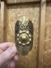 Vintage Original Rollfast Bicycle Head Badge D.P. Harris HDW & MFE Co New York