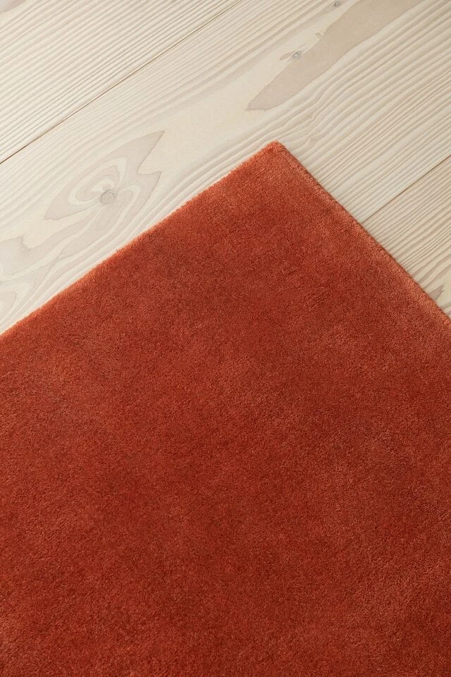 Grand - Brick Red, Hand-Tufted Wool Soft Area Rug Carpet, 5x8, 6x9, 8x10, 9x12 - Image 4 of 4
