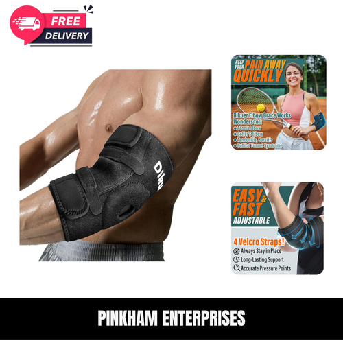 Elbow Brace, Elbow Compression Sleeve, Adjustable Elbow Brace For Tendonitis ...