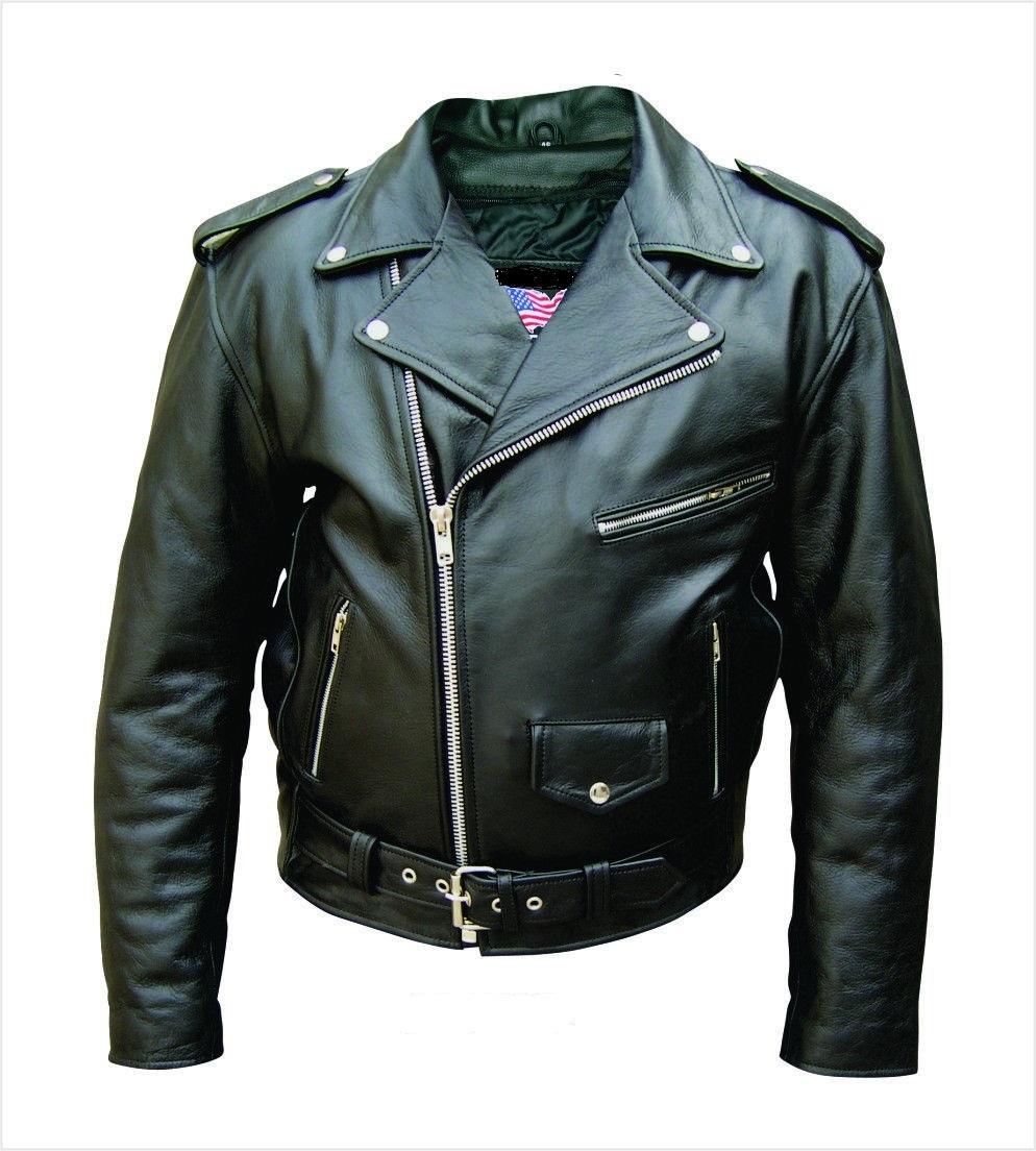 Mens Leather Motorcycle Biker Scooter Racing Premium Jacket Sizes 40 -60