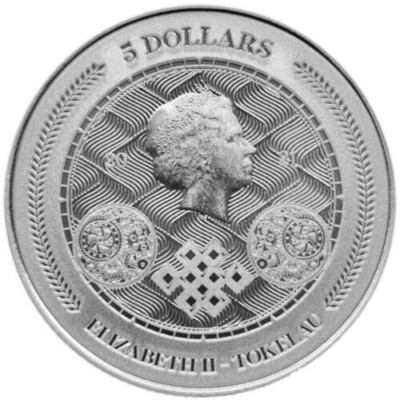 2021 Pressburg Mint Tokelau Chronos 1 oz Silver Coin - In Capsule