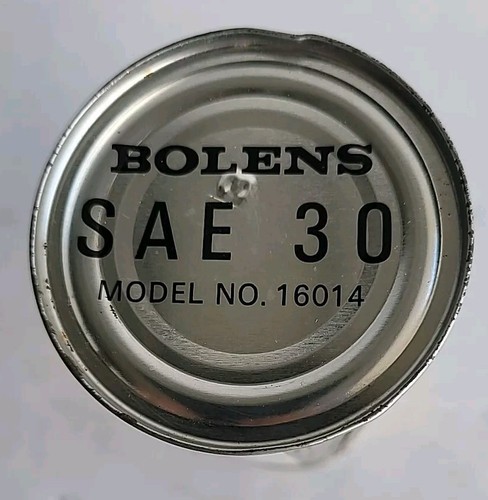 Rare Vtg Bolans Huski Logo 4 Cycle Engine Oil Can NOS Husky Dog Gold White - Picture 11 of 20