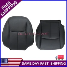 For 2014-2020 Infiniti Q50 Seat Cover Driver Replacement Bottom Back Perf Black