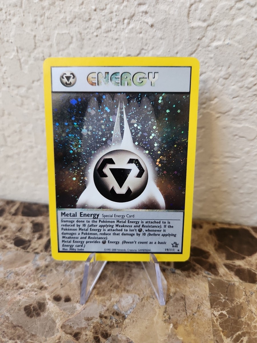 Rare Holo Pokemon Card 19/111 Metal Energy Neo Genesis | eBay