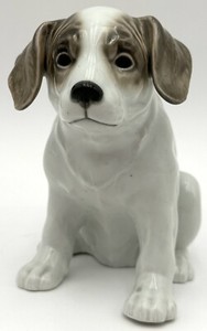 Vintage German Shorthair Pointer Hound Puppy Dog Porcelain Figurine Japan