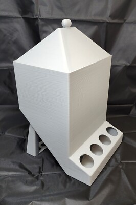 Quail Feeder - Massive 5.5 lb J-Feeder: Stop Throwing Money Away on Spilled Food
