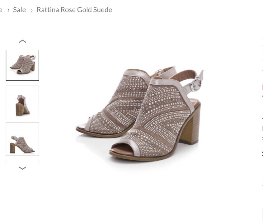 moda in pelle rose gold sandals