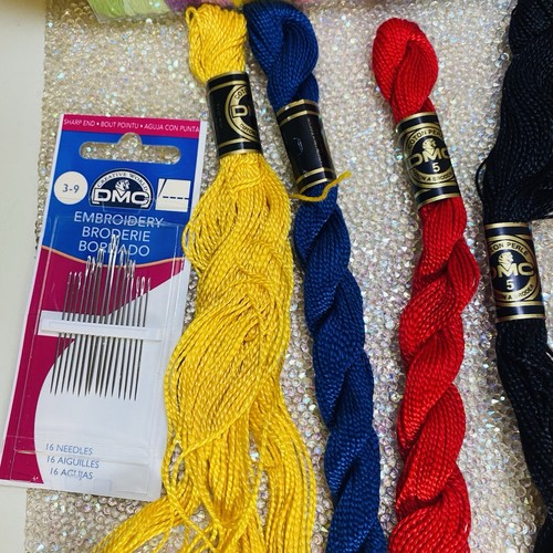 PRISM Spring/Winter Colors EMBROIDERY FLOSS 36 SKEINS Cotton Lot Needles NEW - Picture 6 of 10