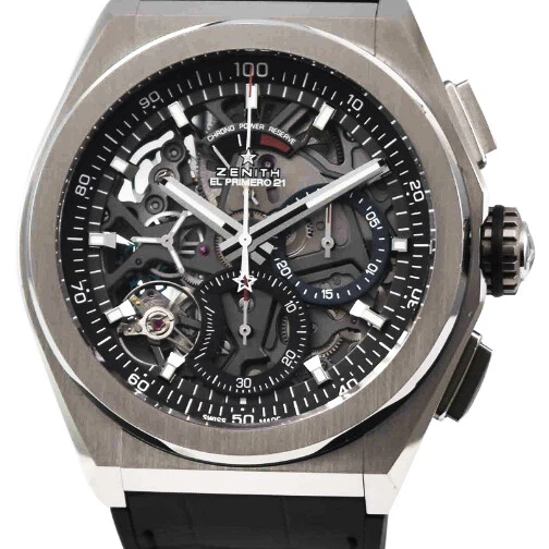 Zenith — ZENITH  Defy Skeleton El Primero 21 in Titanium - Mint Condition