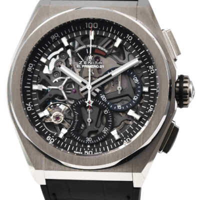 ZENITH  Defy Skeleton El Primero 21 in Titanium - Mint Condition