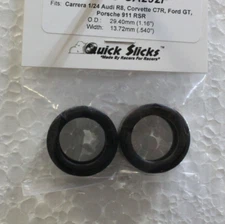 QUICKSLICKS CA292XF 1/24 SILICONE TIRES CARRERA  Audi R8,Ford GTPorsche GT3,DTM&