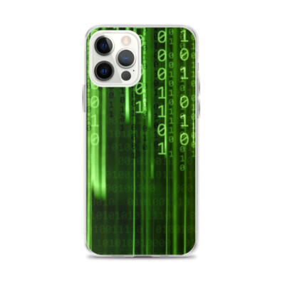 The Cryptoverse Binary Code Matrix Green iPhone Case Pro Max Mini 7-11, 12, 13