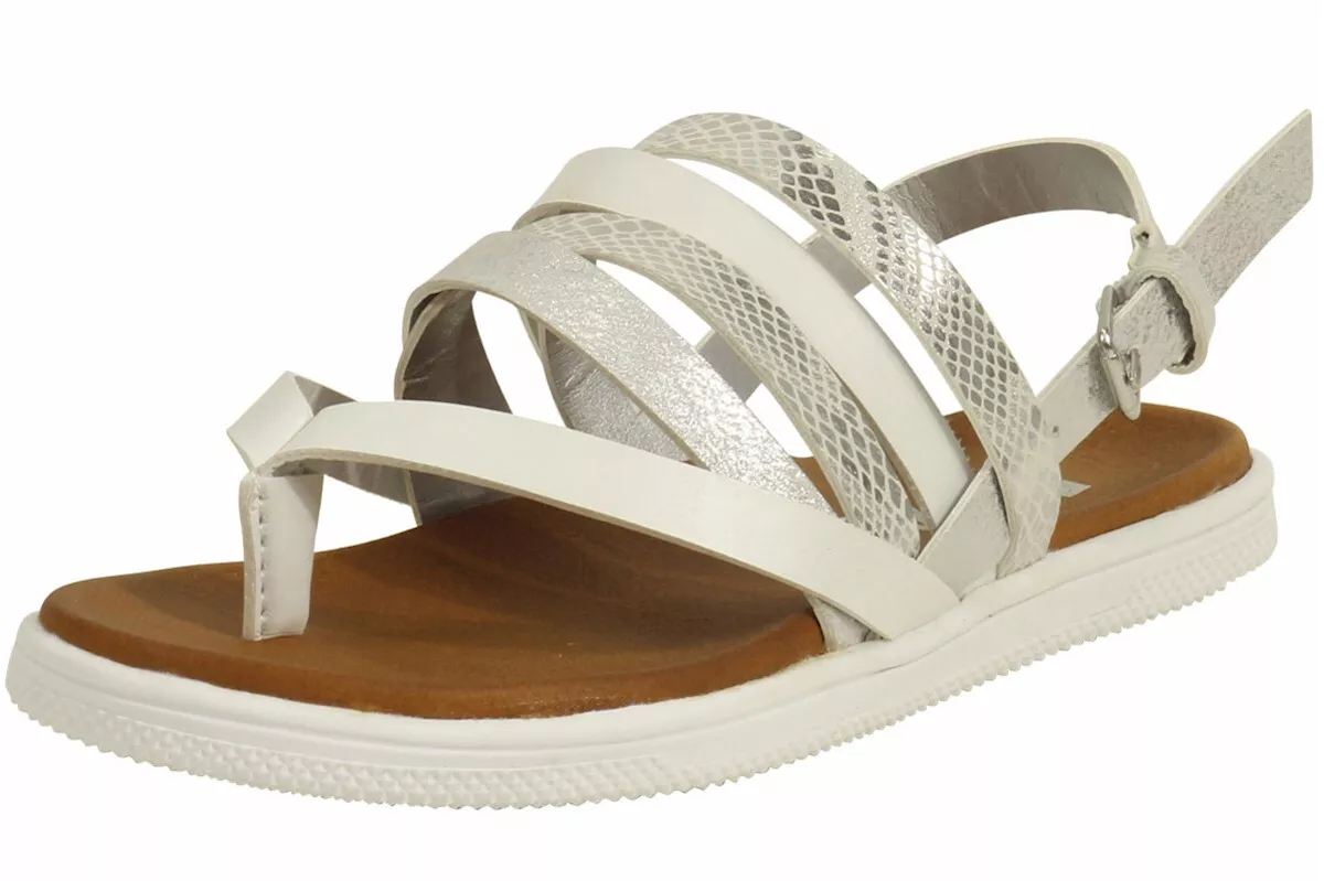 Mia Kids Little Big Girl s Sara White Strappy Sandals Shoes eBay