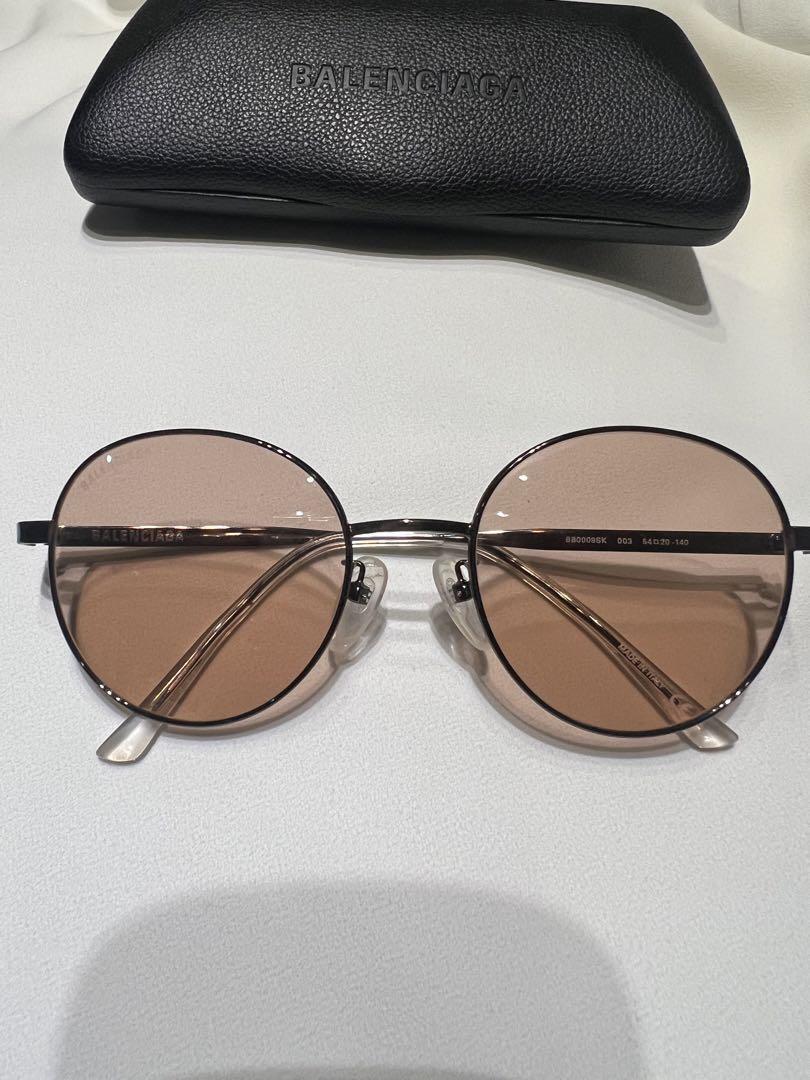 BALENCIAGA BB0009SK 002 SUNGLASSES 54 20-140 BROWN SILVER BALENCIAGA BB0009SK 002 SUNGLASSES 54 20-140 BROWN SILVER