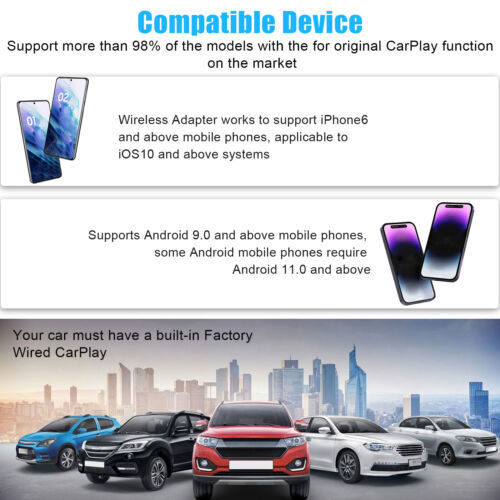 Carlinkit 4.0 Wireless Android-auto Adapter Wireless Apple-carplay Ai Box USB - Afbeelding 6 van 11