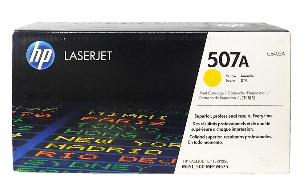 HP 507A CE402A High-Yield Yellow Laser Toner Cartridge  -image