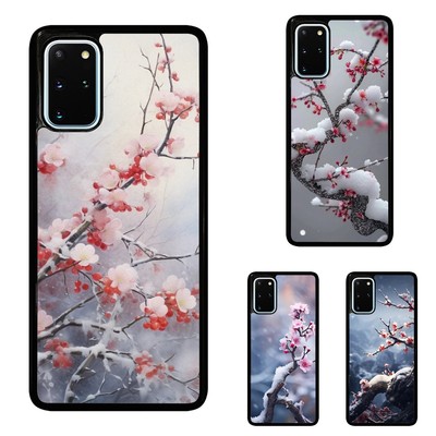 For Apple iPhone Motorola Samsung Galaxy Anti scratch Cover snowflakes plum tree