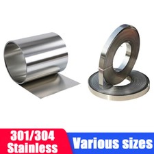301/304 Stainless Steel Thin Plate Band Foil Sheet 0.05mm-0.4mm Metal Strip Roll