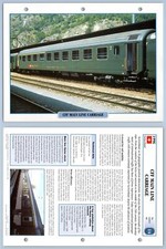 CFF Main Line Carriage - Modern Age - Legendary Trains Maxi Card