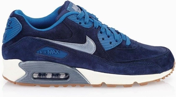 Size 10 - Nike Air Max 90 Premium Suede Midnight Navy Gum W for  