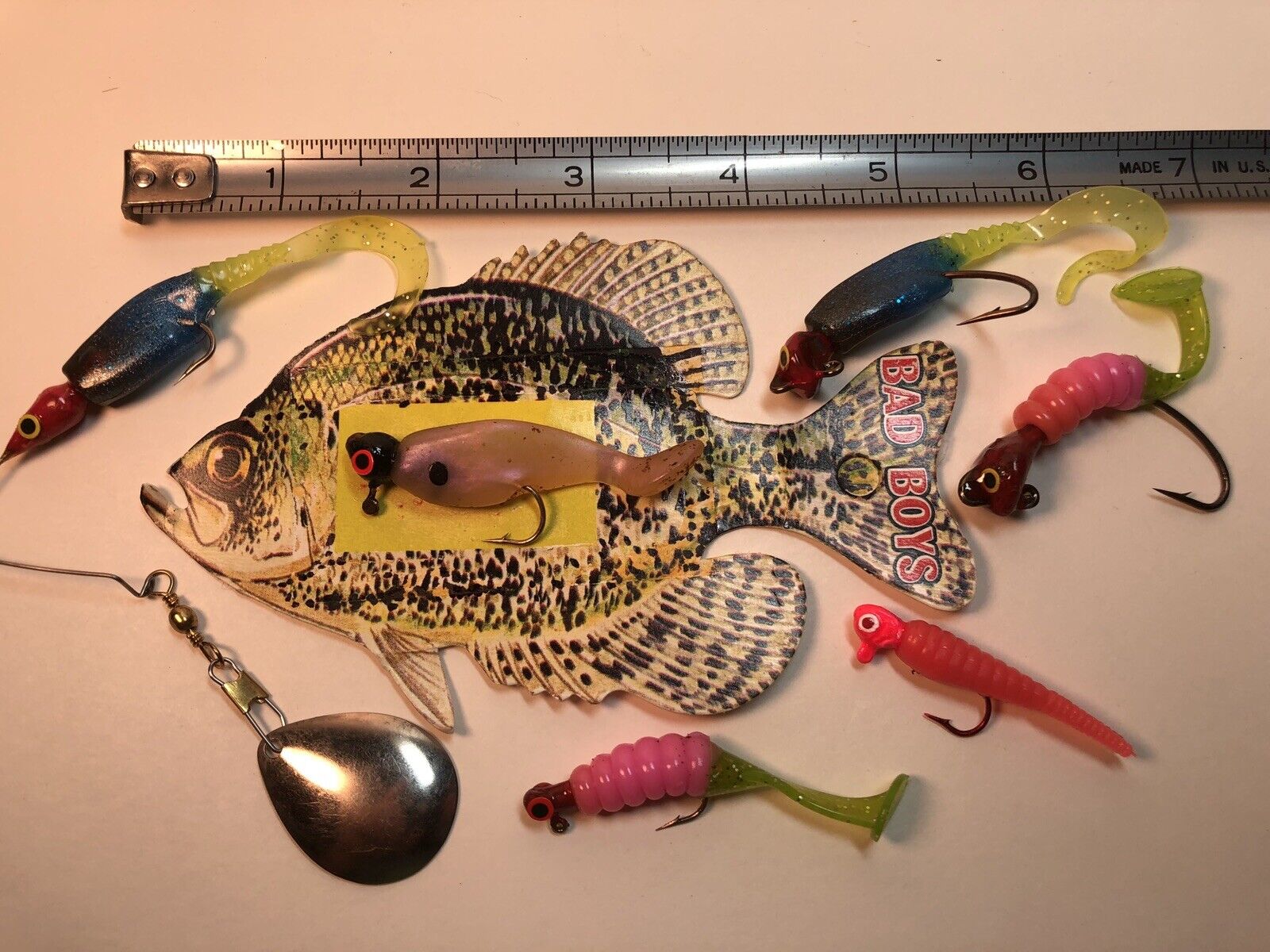 Vintage Lot A Crappie, Bass, Bluegill, Trout, Panfish, Various