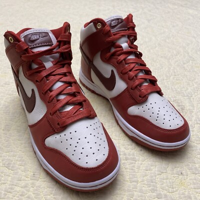 Nike Women's Dunk High 70 LXX Cinnabar Mars Stone Red White DX0346-600 Sz 6.5