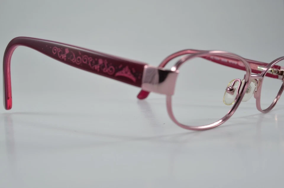 Authentic Disney Kids 3E 1004 3006 Soft Pink Flex Hinge Eyeglasses Foto 2 de 4