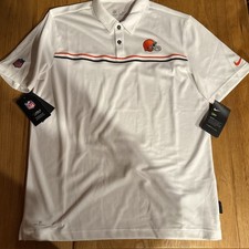 Cleveland Browns NFL Football Team Embroidered Nike Golf Polo Shirt New MEDIUM