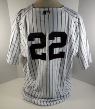 Maillot Authentique Blanc New York Yankees Jorge Posada Clemens #22 Russell 56 5