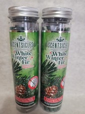 Scentsicles White Winter Fir Scented Ornaments 6 Pack 2 Packs 12 Ornaments New