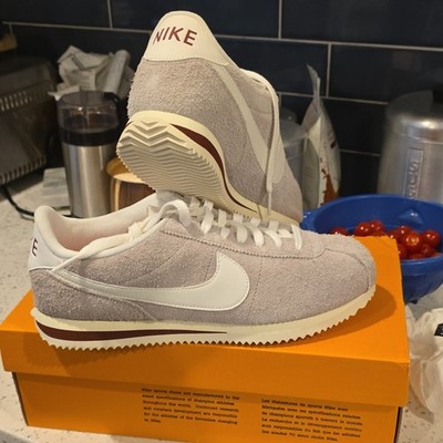 Nike Cortez SE Gray White Suede Men's Low Top Sneakers DQ9317-001